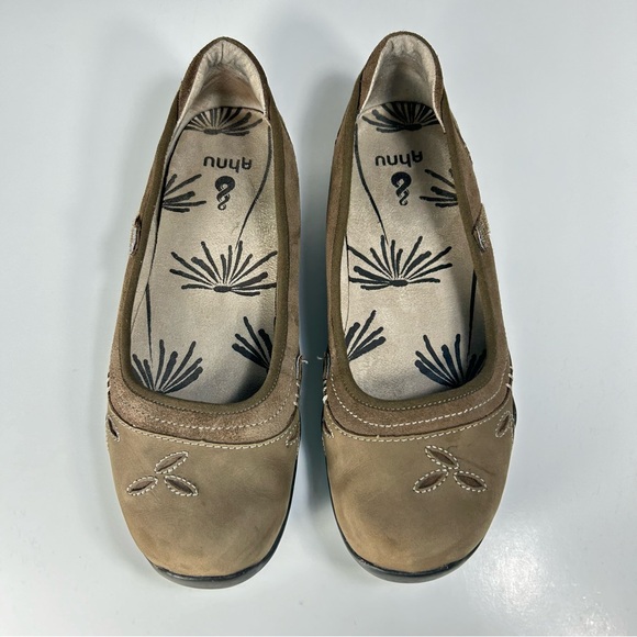 Ahnu Gracie Slip On Leather Tan Ballet Flats Shoes F8013K; Women 7.5 Please Read - Picture 8 of 15